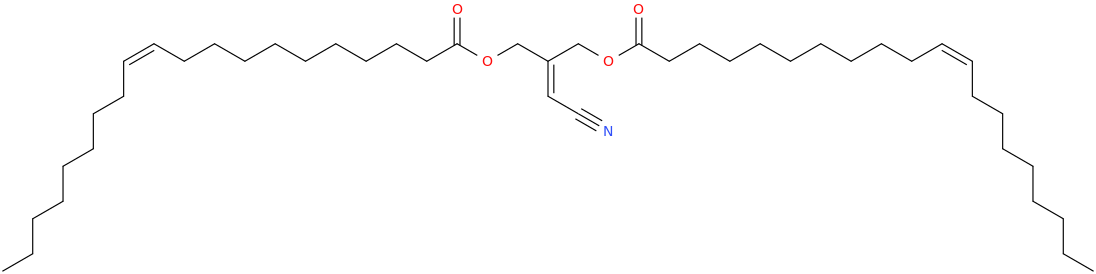 Eicos 11z enoic acid, 3 ​cyano ​2 ​[[(1 ​oxo ​eicos 11z enyl)​oxy]​methyl]​ ​2 ​propenyl ester